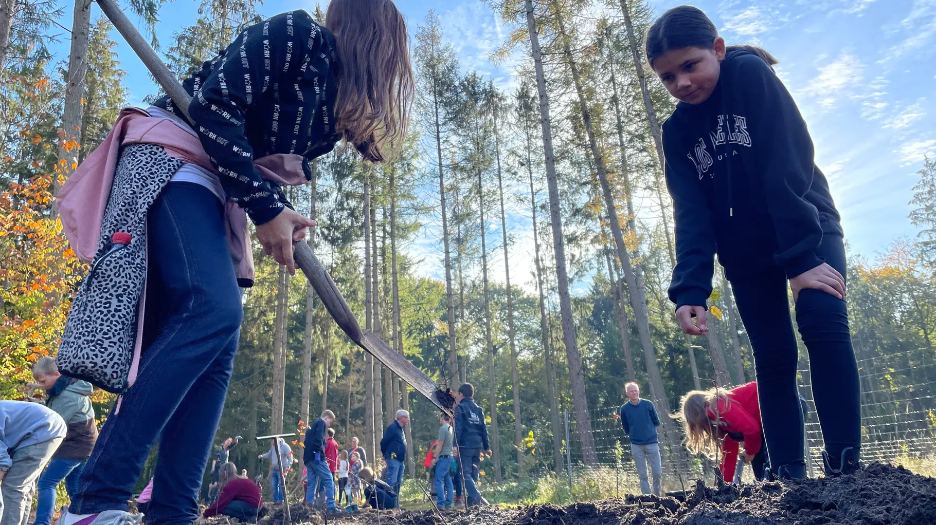 Schüler pflanzen 4000 Bäume für ein besseres Klima